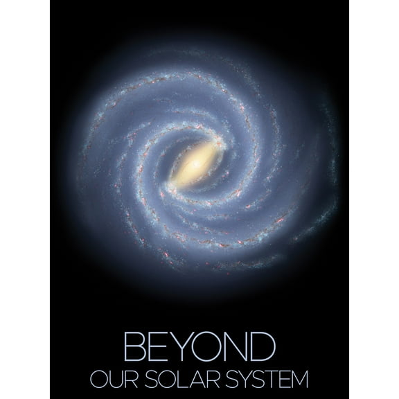 NASA Beyond Solar System Milky Way Spiral Galaxy Poster Extra Large XL Wall Art Poster Print