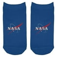 thumbnail image 1 of NASA Blue All Over Adult Ankle Socks White Standard One Size, 1 of 2