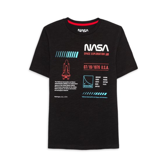 NASA Boys' 4-18 Short Sleeve Tee