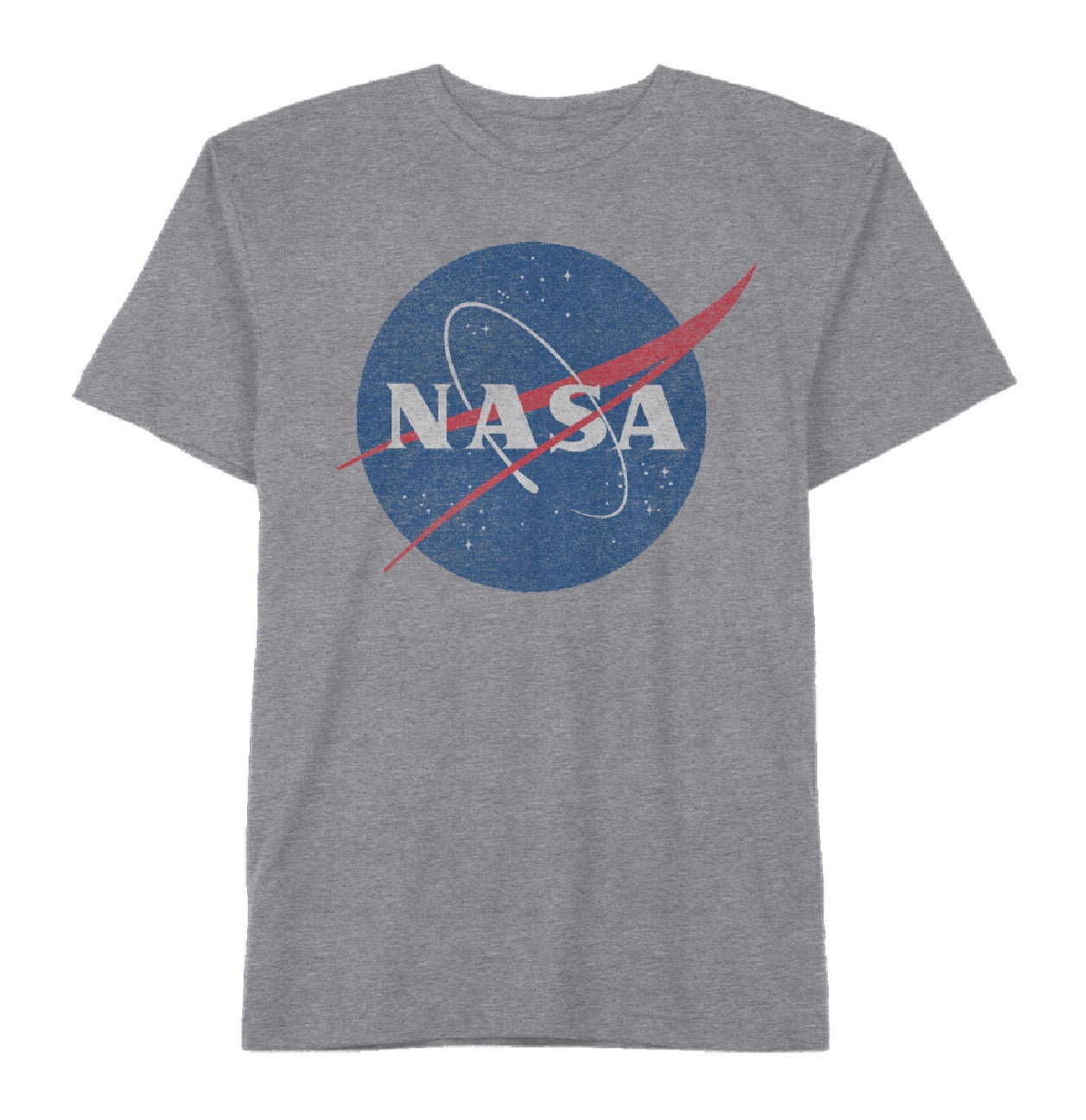 DELTA APPAREL NASA Boys Crew Neck Short Sleeve Graphic T-Shirt (Heather Grey)