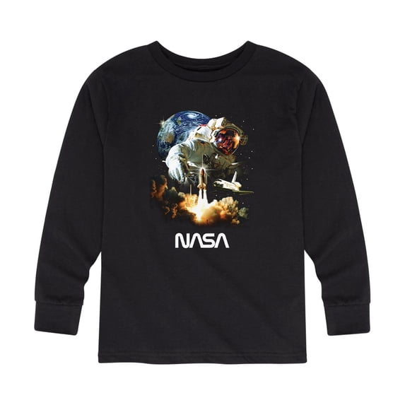 NASA - Boys' Long Sleeve Graphic T-Shirt