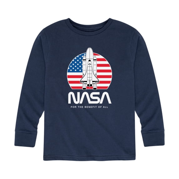 NASA - Boys' Long Sleeve Graphic T-Shirt