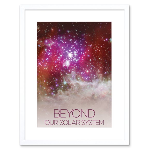 NASA Chandra Space Telescope NGC 281 Pacman Nebula Poster Artwork Framed Wall Art Print 9X7 Inch