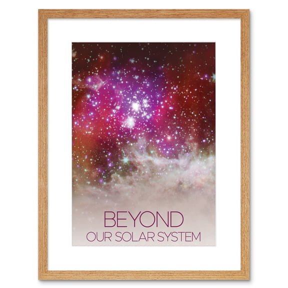 NASA Chandra Space Telescope NGC 281 Pacman Nebula Poster Artwork Framed Wall Art Print 9X7 Inch