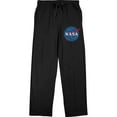 thumbnail image 1 of NASA Classic Logo Men's Black Graphic Sleep Pajama Pants-Small, 1 of 3