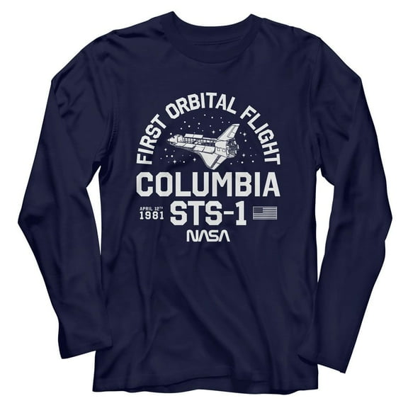 NASA Columbia First Orbital Flight Men's Long Sleeve T Shirt