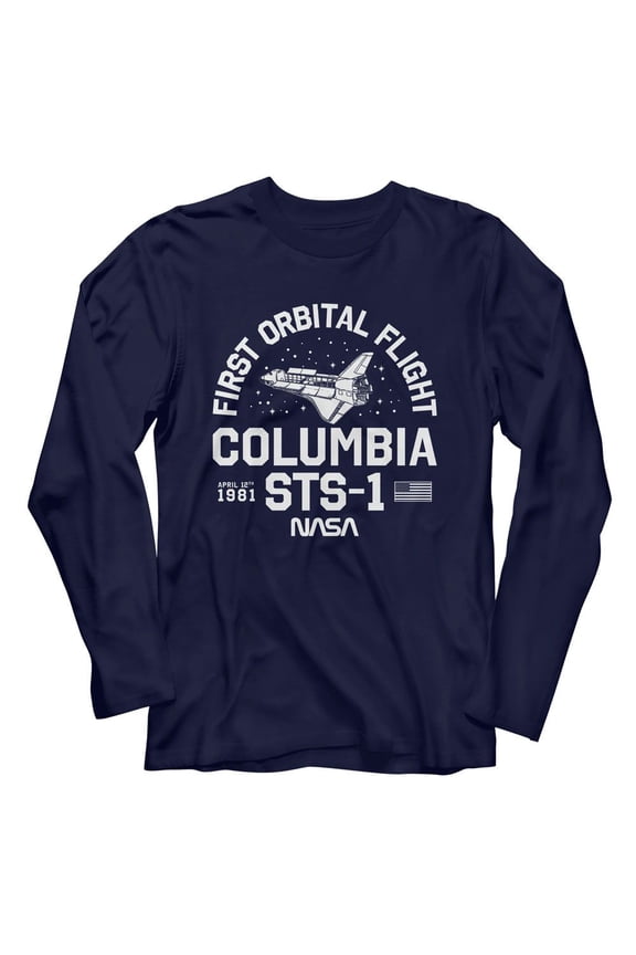 NASA Columbia First Orbital Flight Men's Long Sleeve T Shirt