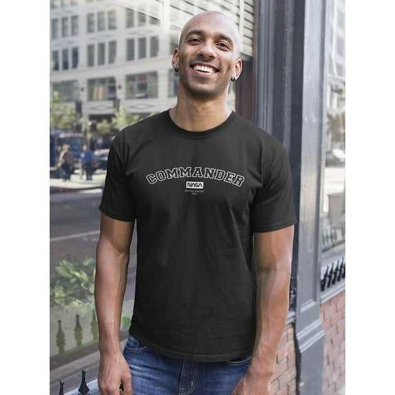 NASA Commander Men T-Shirt, Male 5X-Large