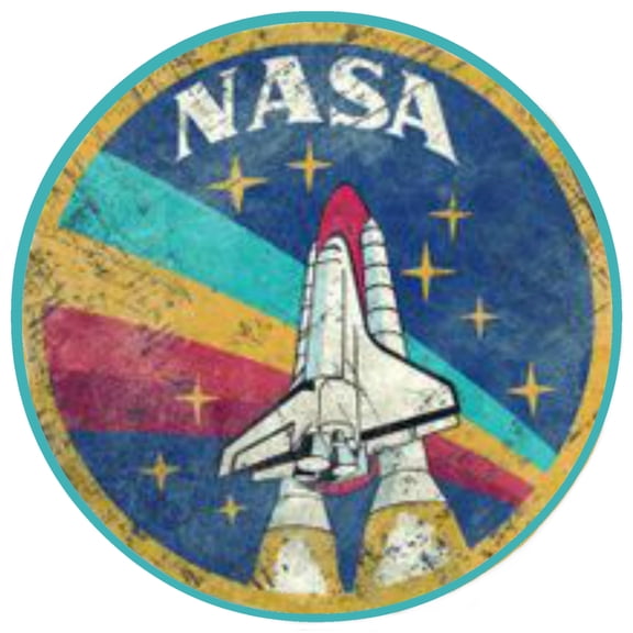 NASA Decorative Car Truck Decal Window Sticker Vinyl Die-Cut Space Explorer Planets Rocket Shuttle Astronaut Mission Control Stargazer Series