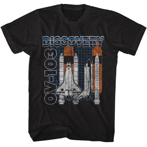 NASA Discovery Ov 103 Black Adult T-Shirt 4Xl