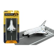 NASA "Discovery" Space Shuttle White "United States" with Runway Section Diecast Model Airplane by Runway24