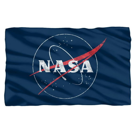 NASA Distressed Logo Fleece Blanket 36' x 58'