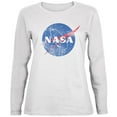 thumbnail image 1 of NASA Distressed Logo Ladies' Relaxed Jersey Long-Sleeve Tee White MD, 1 of 1