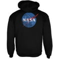 thumbnail image 1 of NASA Distressed Logo Mens Full Zip Hoodie Black SM, 1 of 1