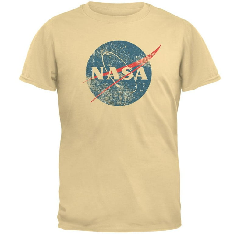 NASA Distressed Logo Mens T Shirt Yellow Haze 3X-LG - Walmart.com