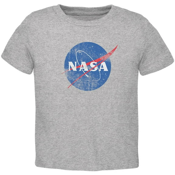 NASA Distressed Logo Toddler T Shirt Heather 3T