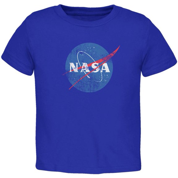 NASA Distressed Logo Toddler T Shirt Royal Toddler Size 5/6