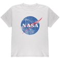 thumbnail image 1 of NASA Distressed Logo White Youth T-Shirt - Youth X-Large, 1 of 1