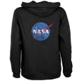thumbnail image 1 of NASA Distressed Logo Womens Full Zip Hoodie Black MD, 1 of 1