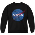 thumbnail image 1 of NASA Distressed Logo Youth Sweatshirt Black YLG, 1 of 1