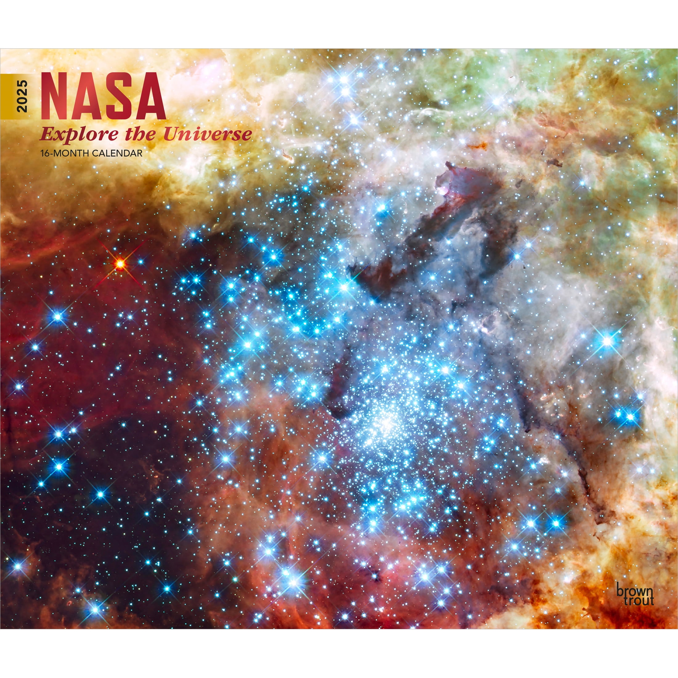 NASA Explore the Universe 2025 14x24" (Hanging) Wall Calendar
