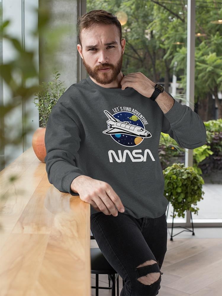 NASA Exploring The Space Sweatshirt Men -NASA Designs, Male 4X-Large ...