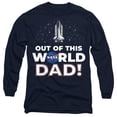 thumbnail image 1 of NASA Father's Day Out of This World Dad Unisex Adult Long-Sleeve T Shirt, Navy, X-Large, 1 of 3
