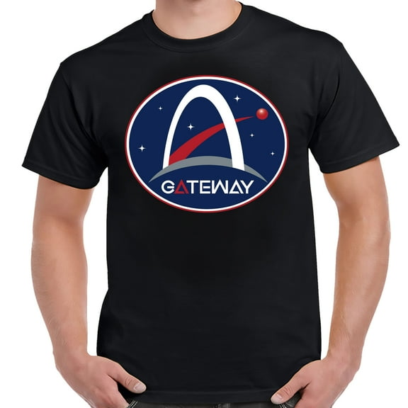 NASA Gateway Lunar Orbit Space Station Logo Adult Shirt-3XL