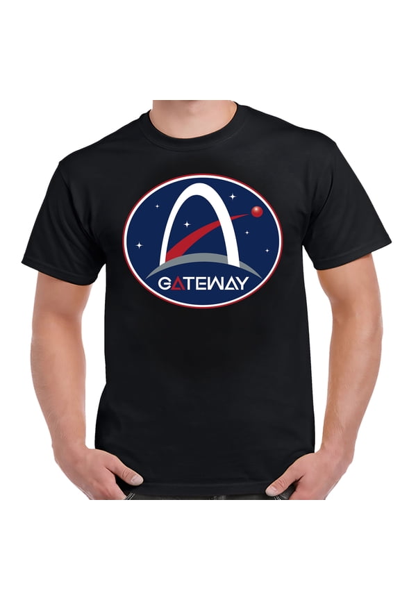 NASA Gateway Lunar Orbit Space Station Logo Adult Shirt-Small