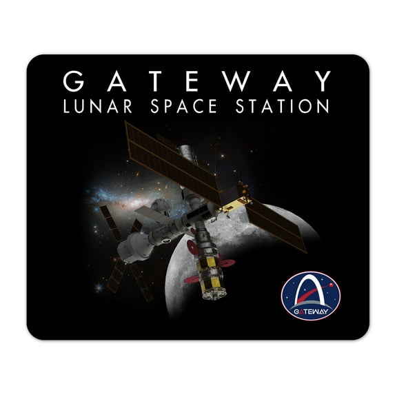 NASA Gateway Lunar Orbit Space Station Mouse Pad 1/4 Thick