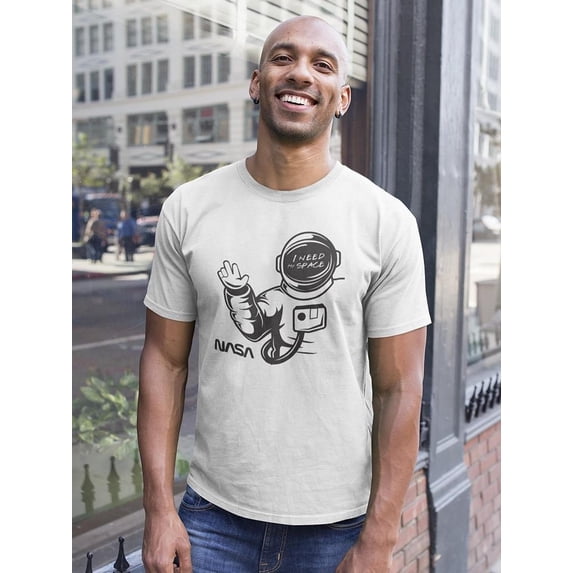 NASA I Need My Space! Men T-Shirt, Male x-Large