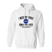 NASA I Need My Space Nasa Design Hoodie Men -NASA Designs, Male 3X-Large