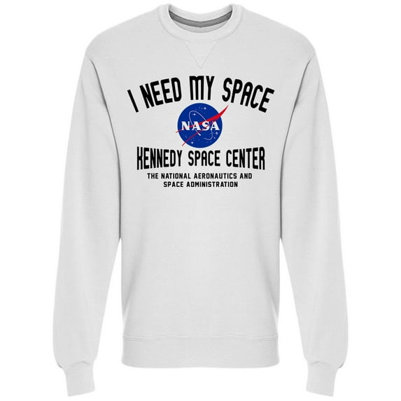 NASA I Need My Space Nasa Men Sweatshirt, Male x-Large