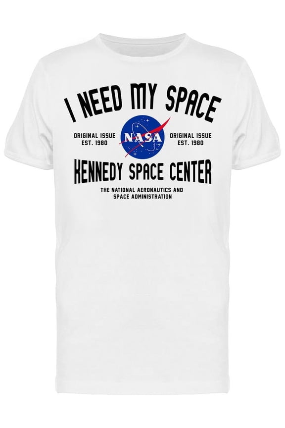 I Need My Space Nasa Men T-Shirt, Male Small