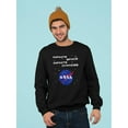 thumbnail image 1 of NASA Infinite Space Nasa Design Sweatshirt Men -NASA Designs, Male x-Large, 1 of 4