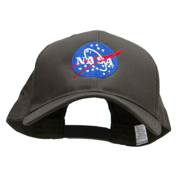NASA Insignia Embroidered Big Size Structured Solid Poly Cotton Twill High Profile Pro Style Cap - Olive XL-3XL