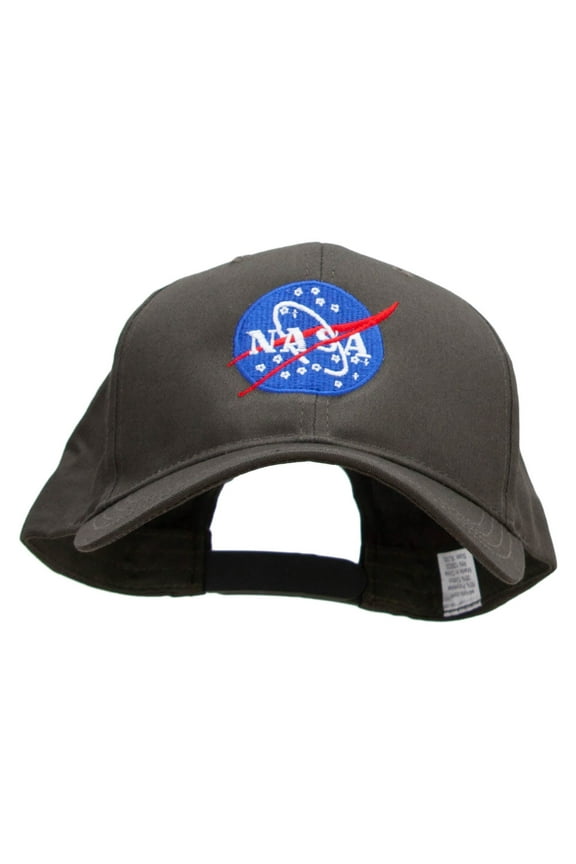 NASA Insignia Embroidered Big Size Structured Solid Poly Cotton Twill High Profile Pro Style Cap - Olive XL-3XL