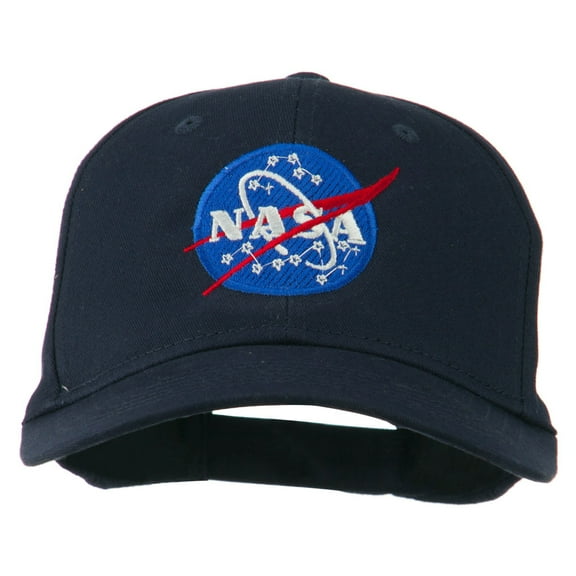 NASA Insignia Embroidered Cotton Twill Cap - Navy OSFM