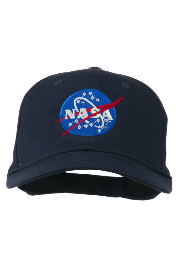 NASA Insignia Embroidered Cotton Twill Cap - Navy OSFM