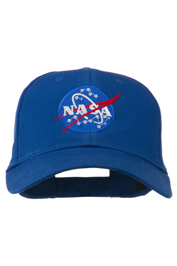 NASA Insignia Embroidered Cotton Twill Cap - Royal OSFM