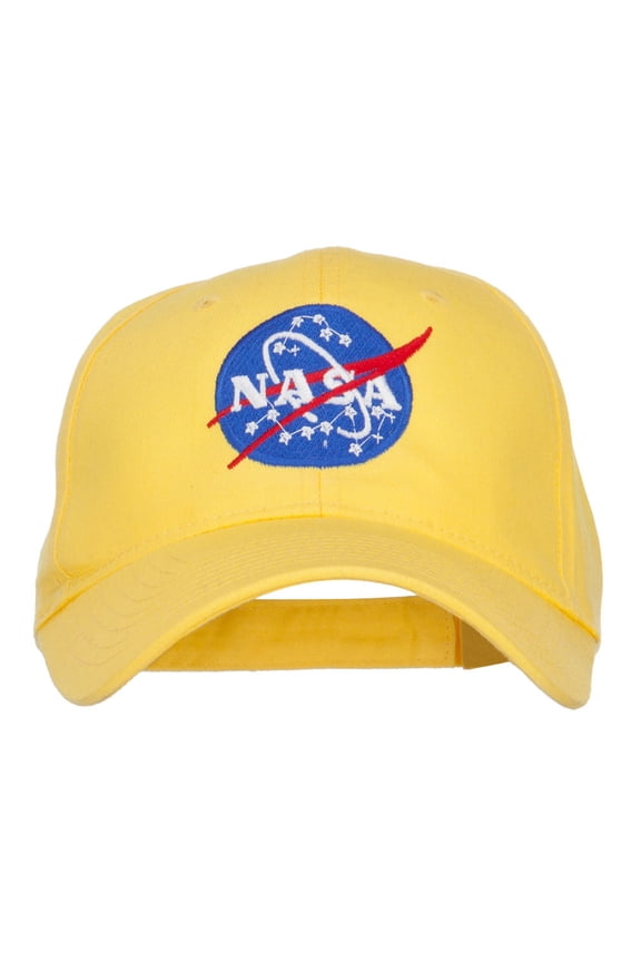 NASA Insignia Embroidered Cotton Twill Cap - Yellow OSFM