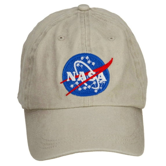 NASA Insignia Embroidered Washed Cap - Beige OSFM