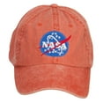 thumbnail image 1 of NASA Insignia Embroidered Washed Cap - Orange OSFM, 1 of 5