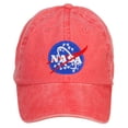 thumbnail image 1 of NASA Insignia Embroidered Washed Cap - Red OSFM, 1 of 5