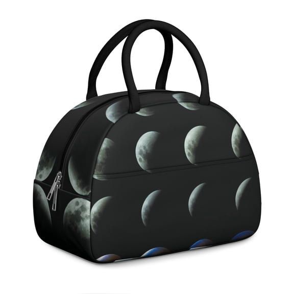 NASA Inspired Lunch Tote - Retro Space Mission Graphics, Reusable Insulated Bag for Tech Professionals
