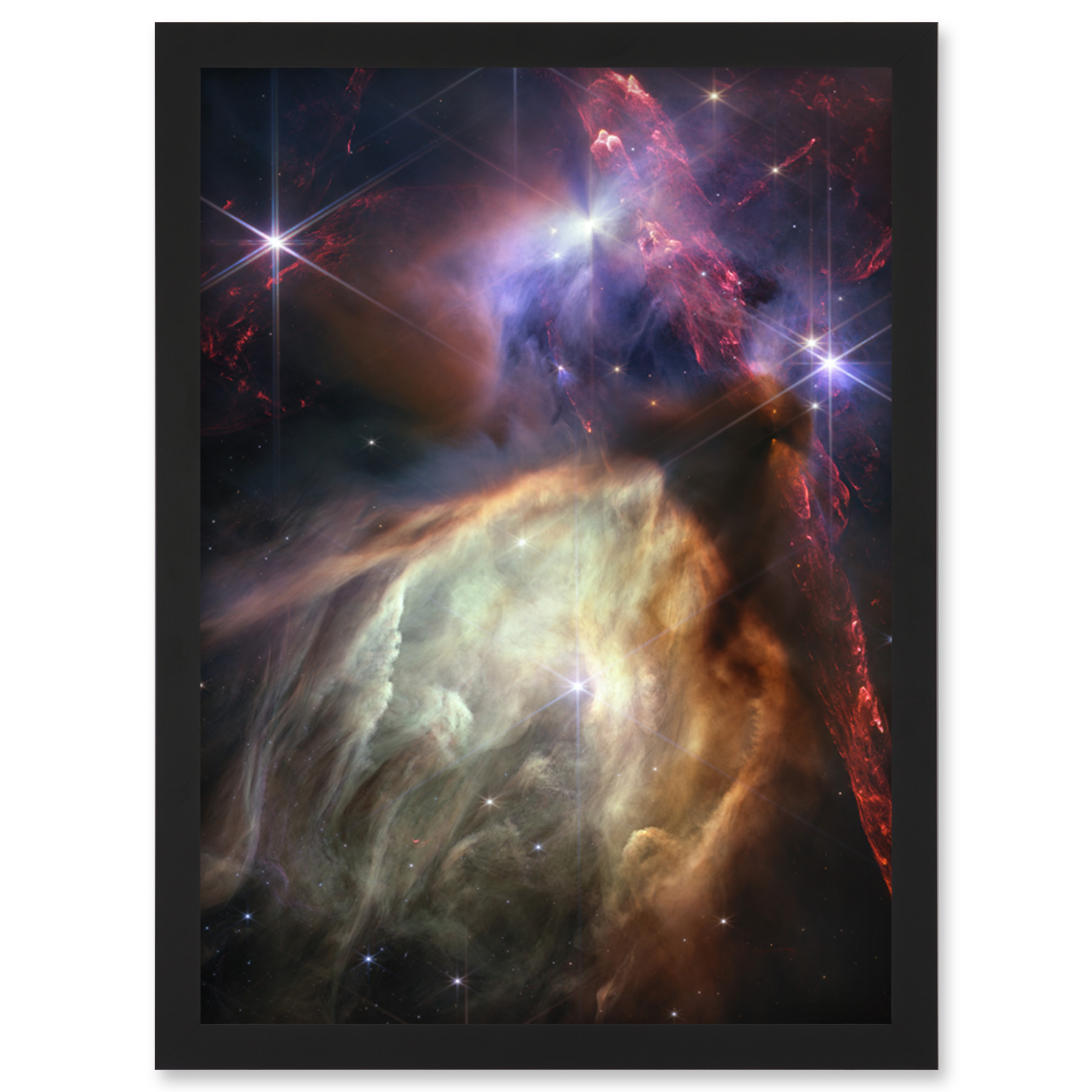 Stampa Su Tela Artery8 NASA James Webb Telescope - Complesso Rho Ophiuchi - 81x61 Cm - Poster Quadro Per Parete