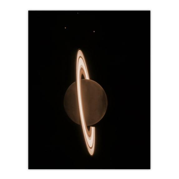 NASA James Webb Space Telescope Saturns Rings Shine Planet Bedroom Decor Unframed Wall Art Print Poster Home Decor Premium