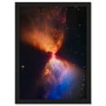 thumbnail image 1 of NASA James Webb Telescope Catches Fiery Hourglass New Star Forms Protostar Artwork Framed Wall Art Print A4, 1 of 4