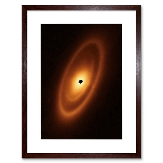 NASA James Webb Telescope Fomalhaut Planetary System Artwork Framed Wall Art Print 9X7 Inch