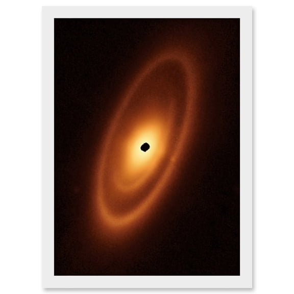 NASA James Webb Telescope Fomalhaut Planetary System Artwork Framed Wall Art Print A4